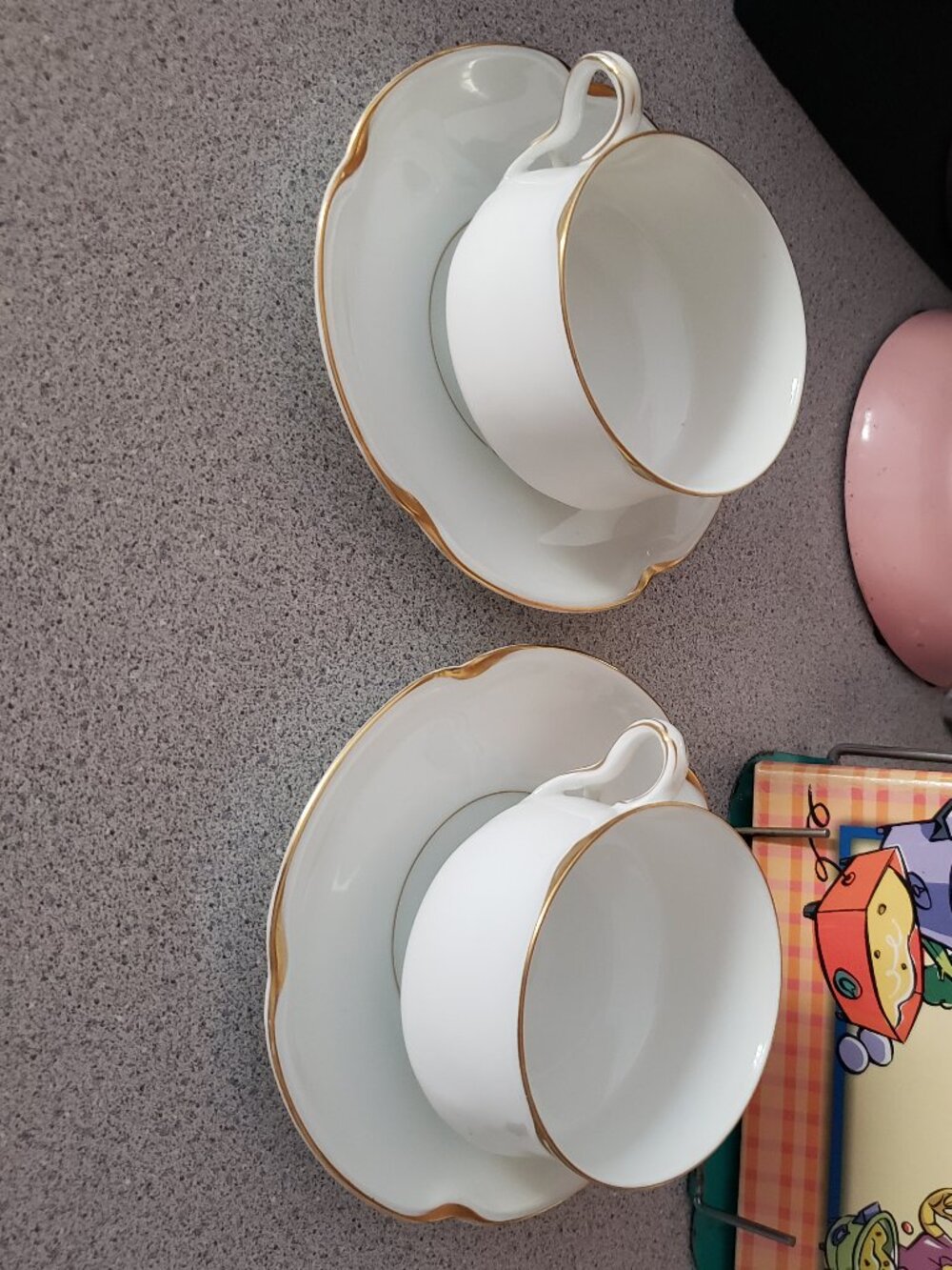 Set of 2 Bavaria Tea Cup with Saucer Cups & Saucers